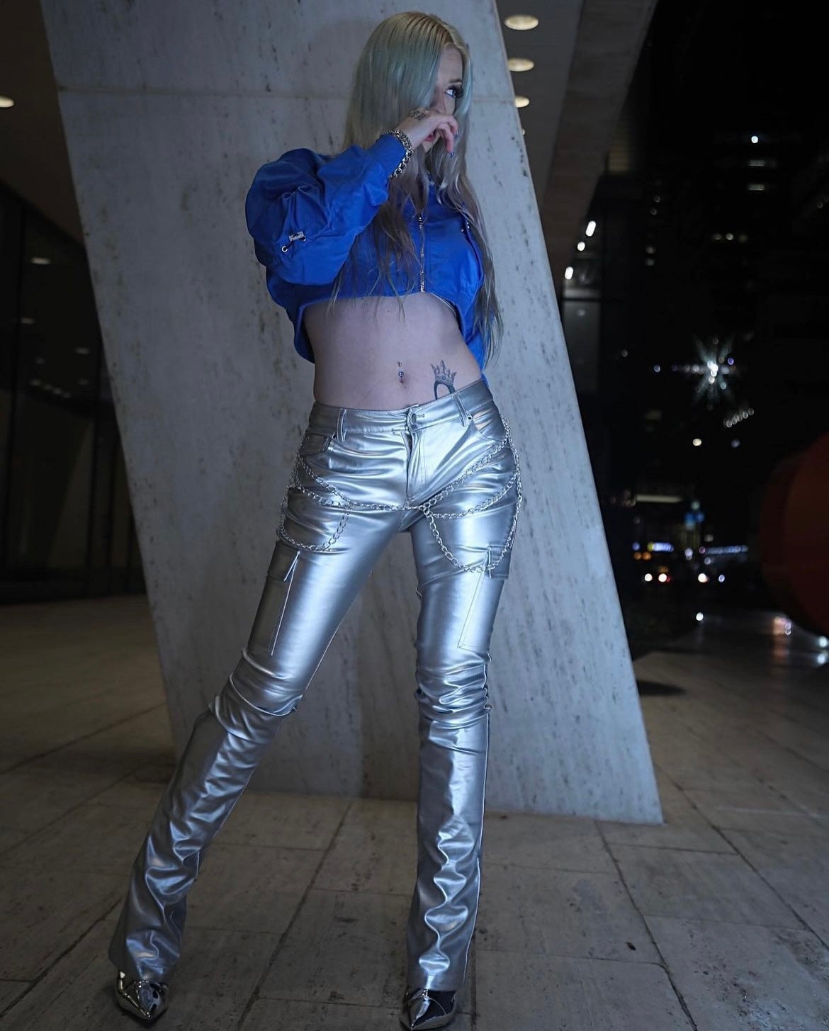 Zenon Metallic Pants
